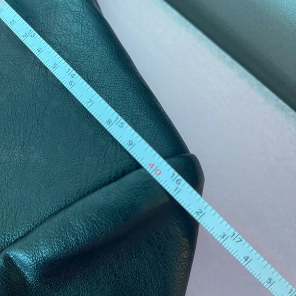 VEGAN LEATHER BUTTON BLAZER JACKET - Picture 15 of 16